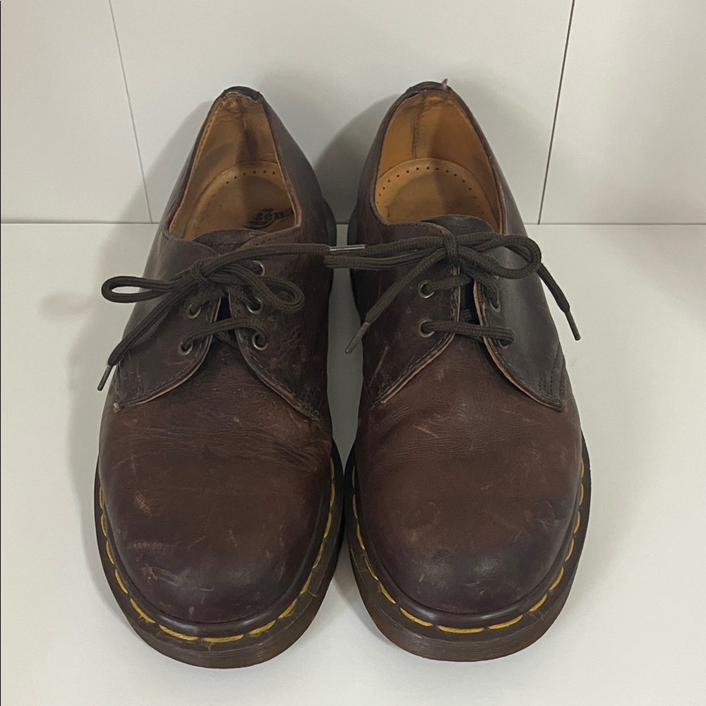 Dr. Martens Dark Brown Leather Oxfords